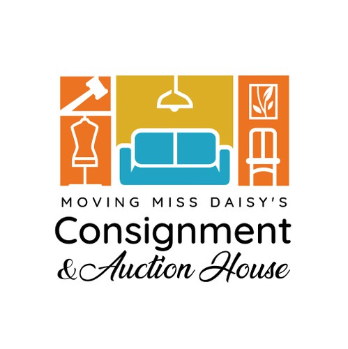 Home logo with the title 'Luxury Logo for furniture antiques collectibles'