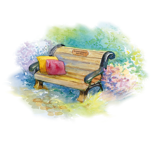 Warm illustration with the title 'Illustrations for Book Grandmother is Writing for her Children'