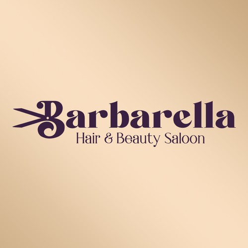 Saloon design with the title 'Barberella'