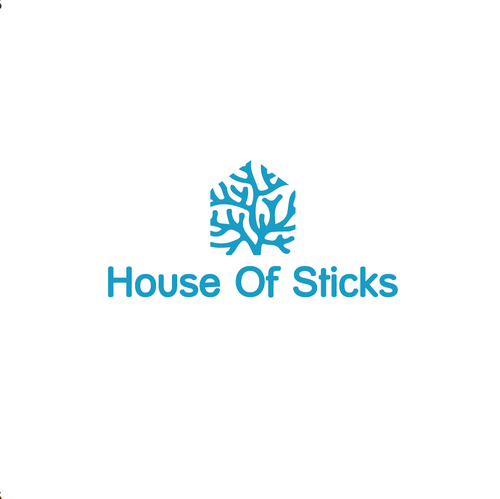 Coral design with the title 'House of Sticks'