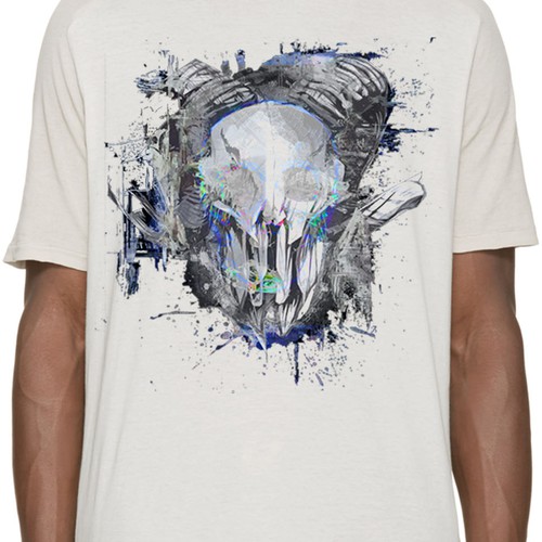 Cool t-shirt with the title 'Skull T-shirt Design'