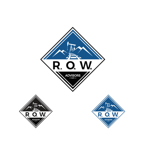 Railway design with the title 'R.O.W. Advisors, LLC.'