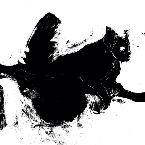 Black artwork with the title 'Tricky Ricky Kids' Story Book (Christian) Illustrations'