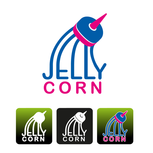 Jellyfish design with the title 'Logo JellyCorn 01'