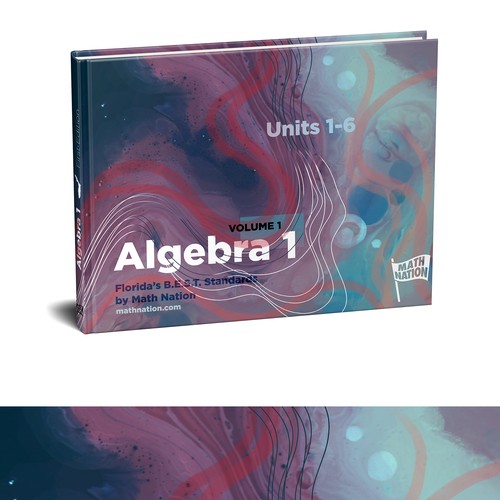 Mathematics design with the title 'Algebra Book Cover Design'