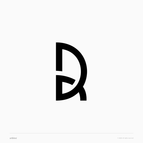 Dubai design with the title 'letter DR for Dubai Rewards'