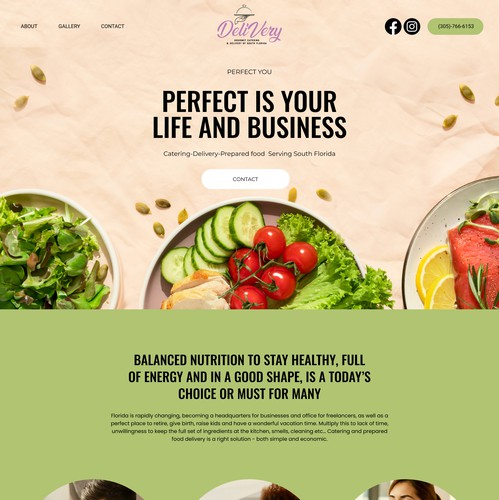 Bowl design with the title 'Serving Success: A Case Study in Catering Delivery Website Design'