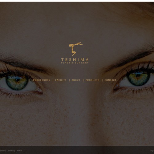 Jimdo design with the title 'Teshima Plastic Surgery Jimdo Website'