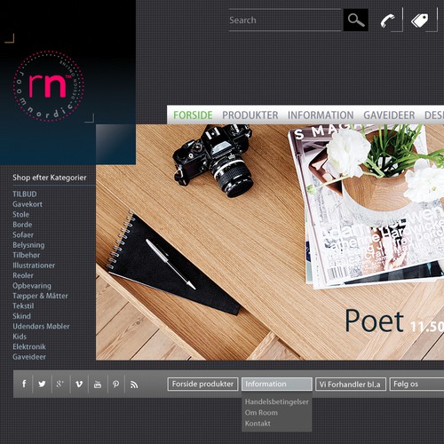 Art website with the title 'Award winning design for responsive template!'