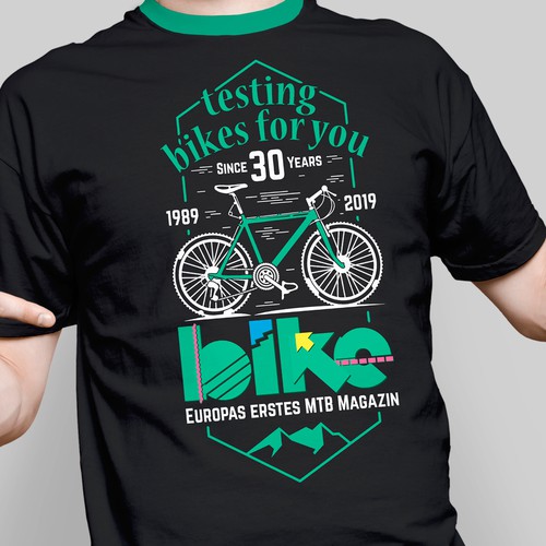 Velocity design with the title 'Bike T-shirt Design'