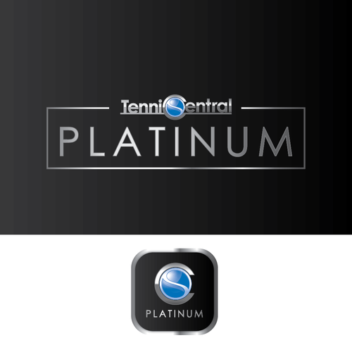 Tennis logo with the title 'Luxe Tennis App Logo'