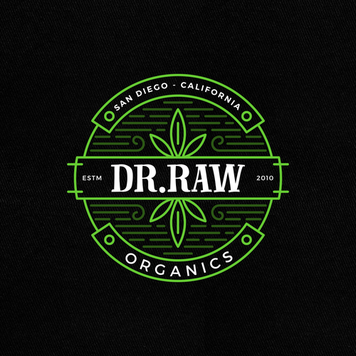 Circle logo with the title 'Dr.Raw Organics'