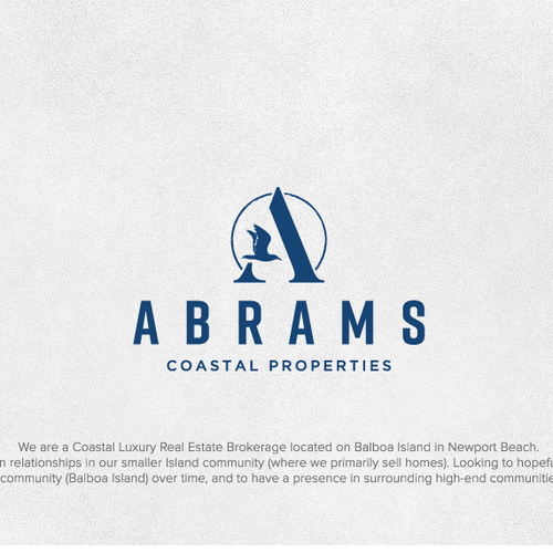 Pen brand with the title 'Logo for Abrams Real Estate'