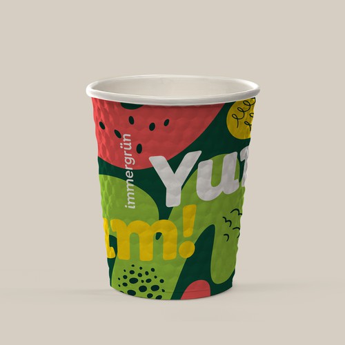 Cup packaging with the title 'Cup Design Smoothie'