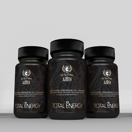 Energy label with the title 'total energy'