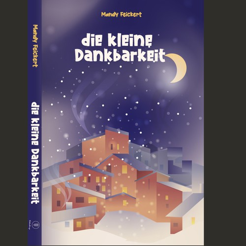 Illustration book cover with the title 'Die kleine Dankbarkeit The little gratitude book'