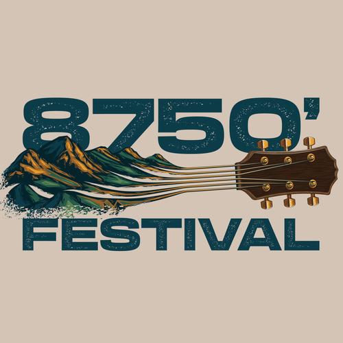 T-shirt with the title '8750' Music & BBQ Festival'