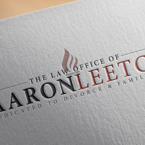 Divorce logo with the title 'Aaron Leetch Law'