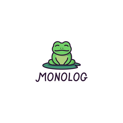 Frog design with the title 'Monolog'