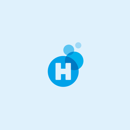Overlapping design with the title 'Fresh logo for cleaning company: Higeniks'