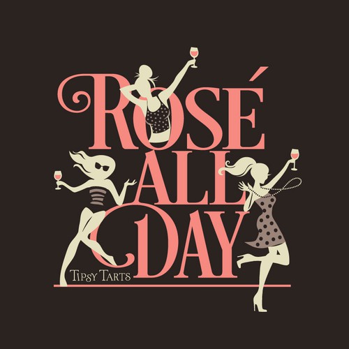 Travel artwork with the title 'rose' all day t-shirt design'