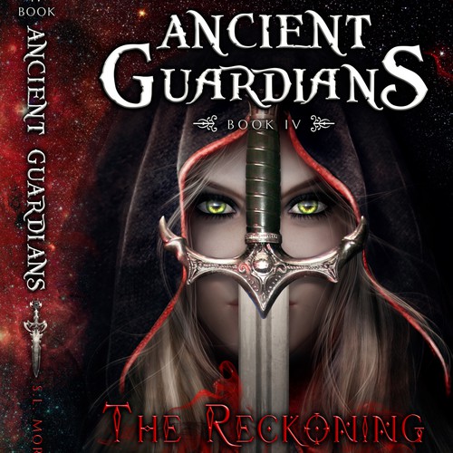 Medieval book cover with the title 'Book Cover for a fantasy novel'