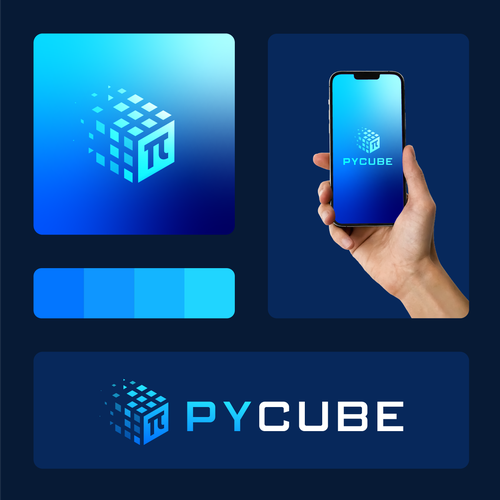 Investigation logo with the title 'Logo concept for Pycube'