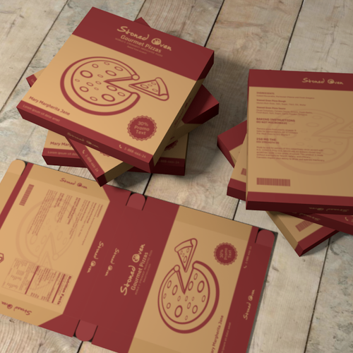 Pizza packaging with the title 'Medical Marijuana Pizza Packaging Design Contest'