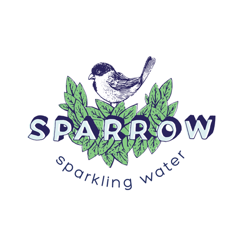 Sparrow logo with the title 'Sparkling water id'
