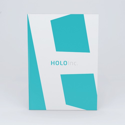 Holographic design with the title 'HOLO Inc.'