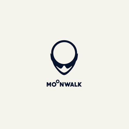 High-tech logo with the title 'm o o n w a l k :: LOGO Proposal for a Hoverboard Brand'