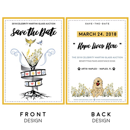 Save the date design with the title 'save the date card'