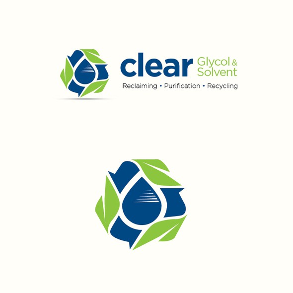 Recycling design with the title 'Logo Design "Recycle Leaf"'