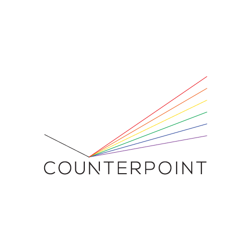 Rainbow brand with the title 'logo concept for a new education site'