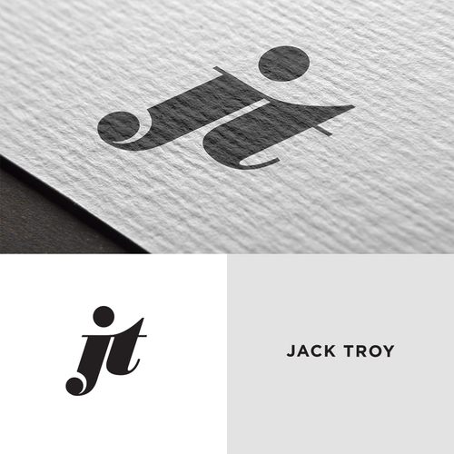 Gentleman logo with the title 'Jack Troy – logotype'