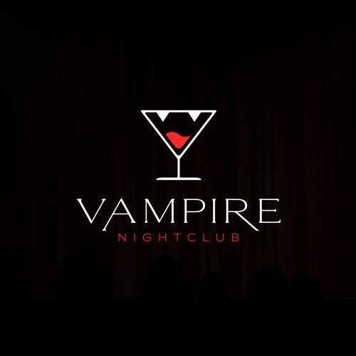 Glass design with the title 'Vampire Nightclub'
