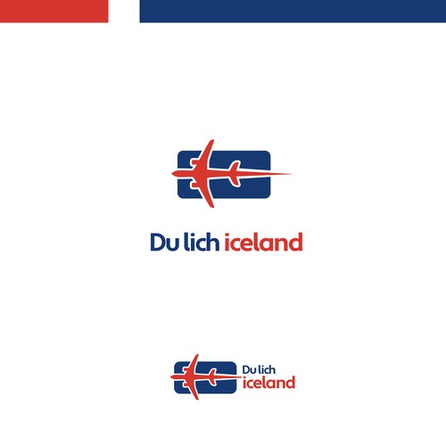Iceland logo with the title 'Iceland travel'