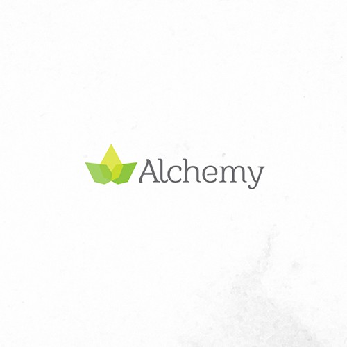 Pictorial logo with the title 'Alchemy – Logo Design'