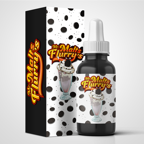 Vape design with the title 'Mr Malts Flurry's'