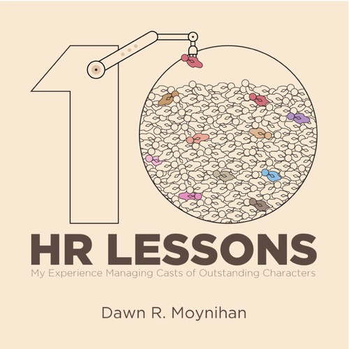 Motivational book cover with the title 'HR Lessons'