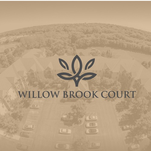 Monochrome brand with the title 'Nature inspired design for suburb buildings project'