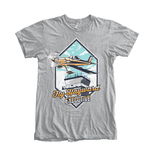 Flying design with the title 'Aircraft Fly Hayward'