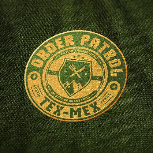 Fast food logo with the title 'Food truck logo'