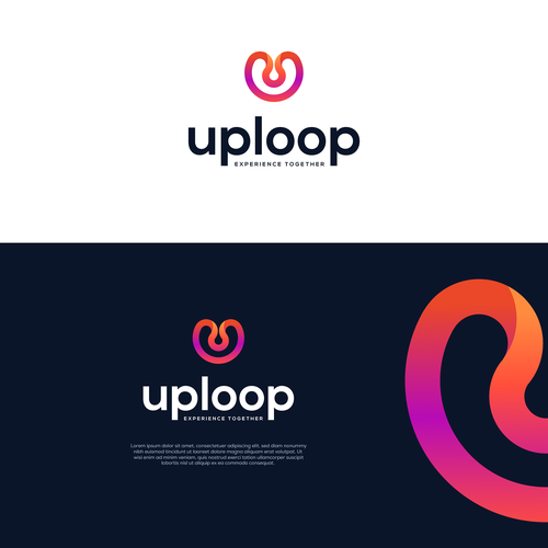 Fluid design with the title 'Logo Design for Lifestyle Networking App'