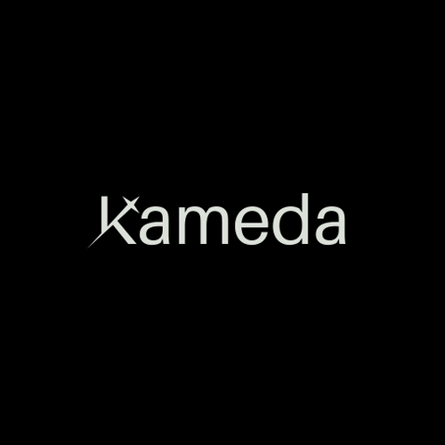 Star logo with the title 'kameda'
