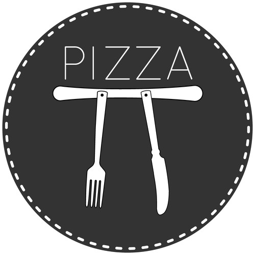 Pizza brand with the title 'pizzeria logo concept'