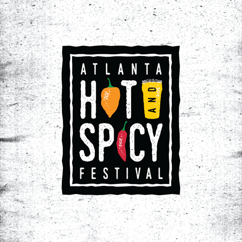 Festival logo with the title 'Atlanta Hot and Spicy Festival'
