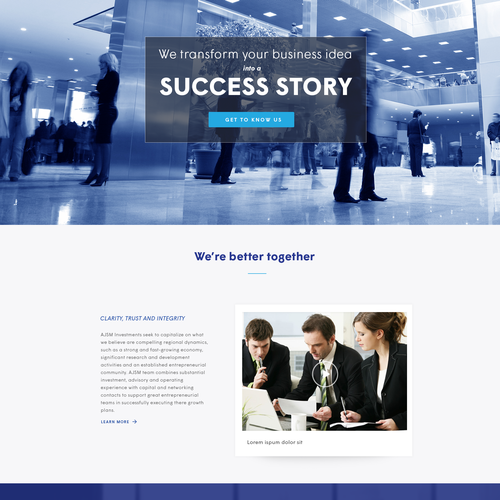 Consultant website with the title 'Business consulting conpany based in Dubai '