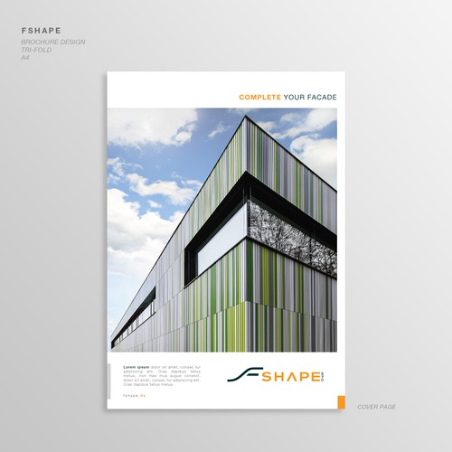 Bauhaus design with the title 'Bauhaus Style Brochure for F Shape'