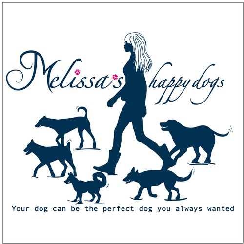 Pet sitting logo with the title 'Pack Dog sitting '